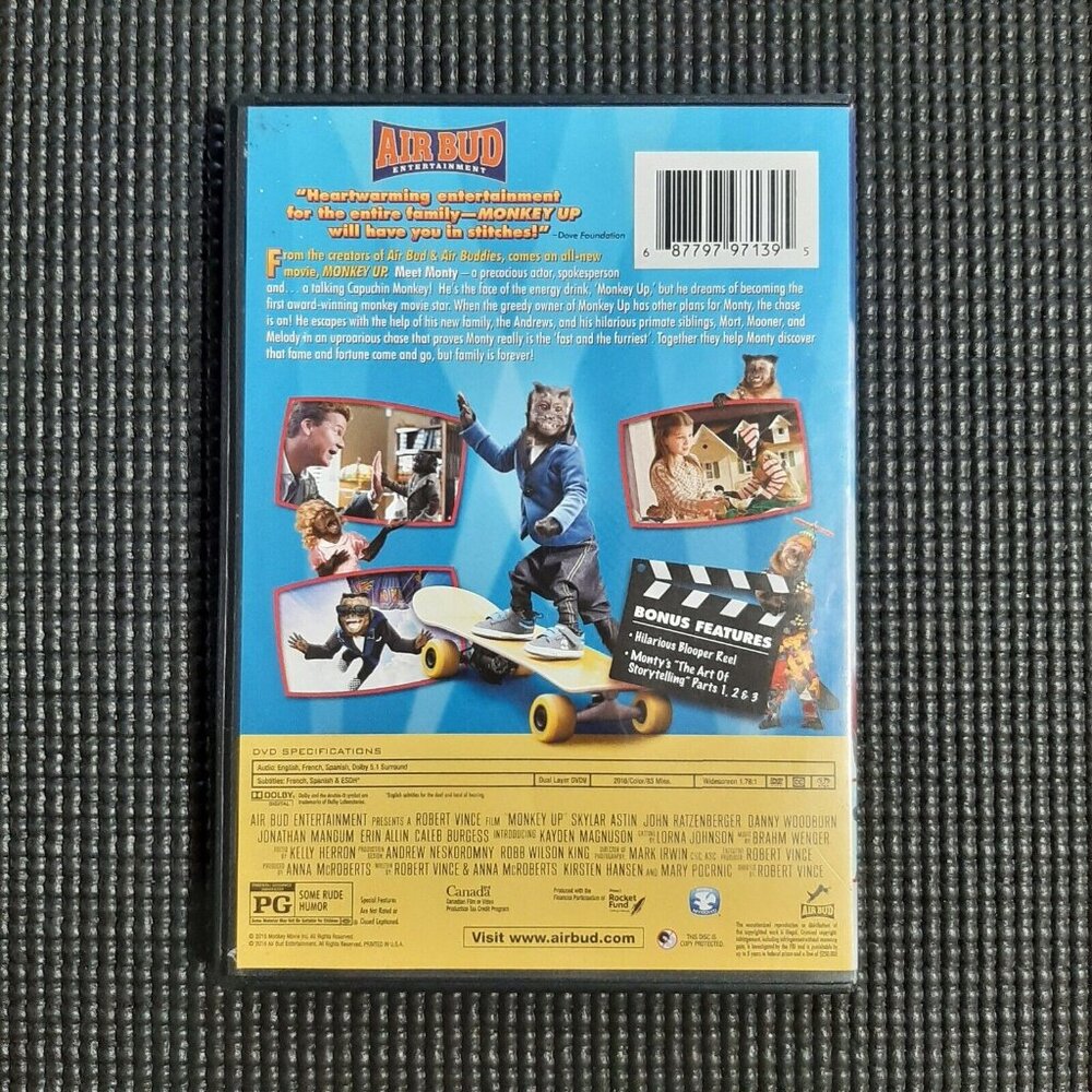 👠 5 for $25 MONKEY UP (AIR BUD) (DVD) - Picture 3 of 3